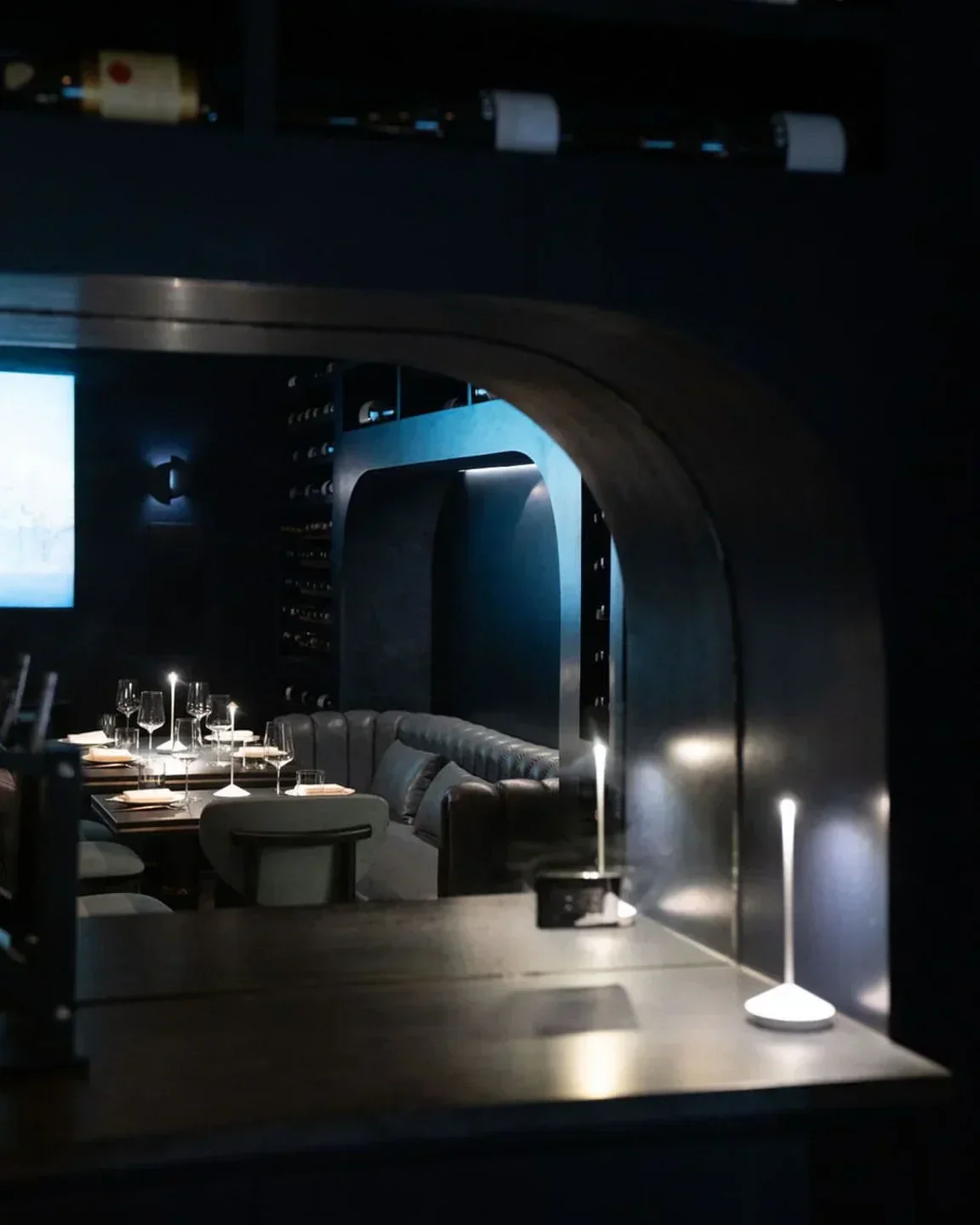 Interior of Duemani restaurant in Aspen, showcasing elegant dining area and ambiance.