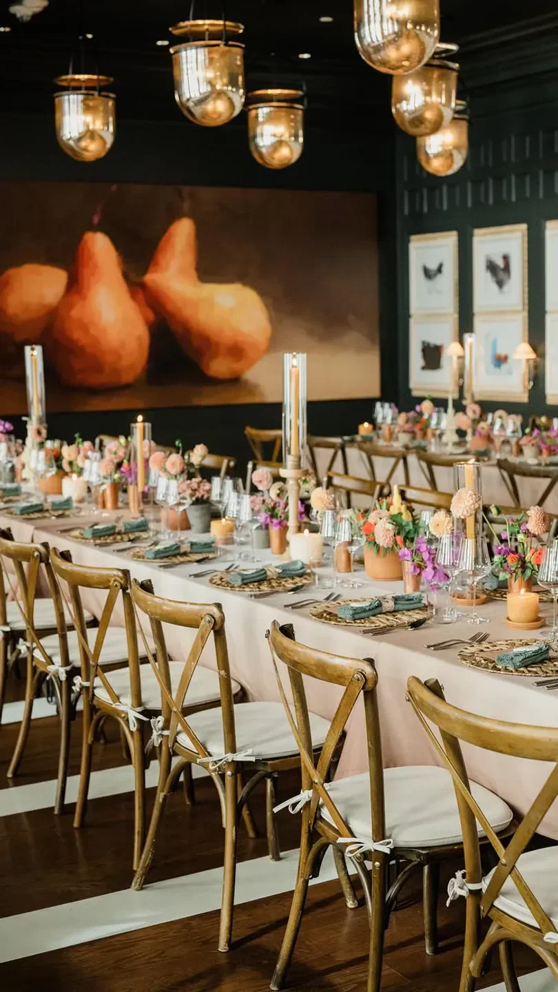 Elegant dining at Prospect restaurant in Aspen, featuring floral decor and warm lighting